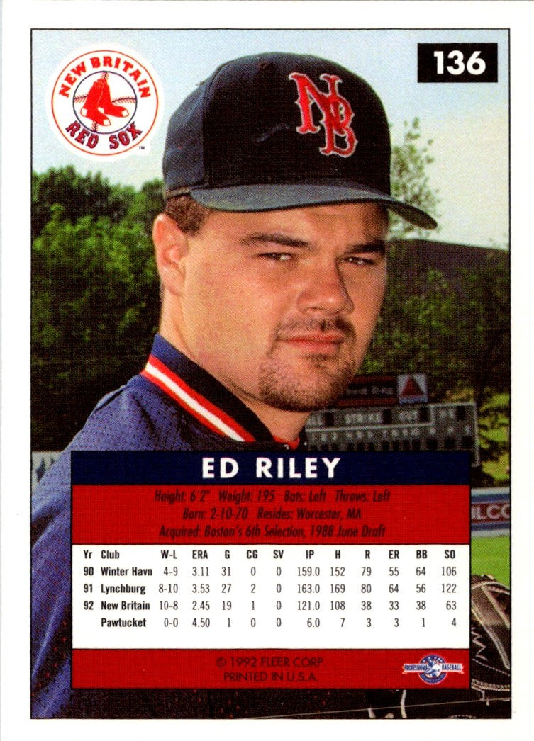 1992 Fleer Excel Ed Riley