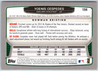 2014 Bowman Yoenis Cespedes #194