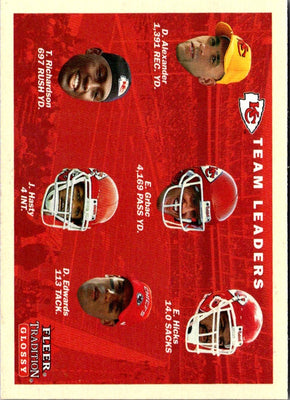 2001 Fleer Tradition Kansas City Chiefs Team Leaders #382