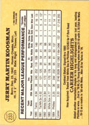 1985 Donruss Jerry Koosman