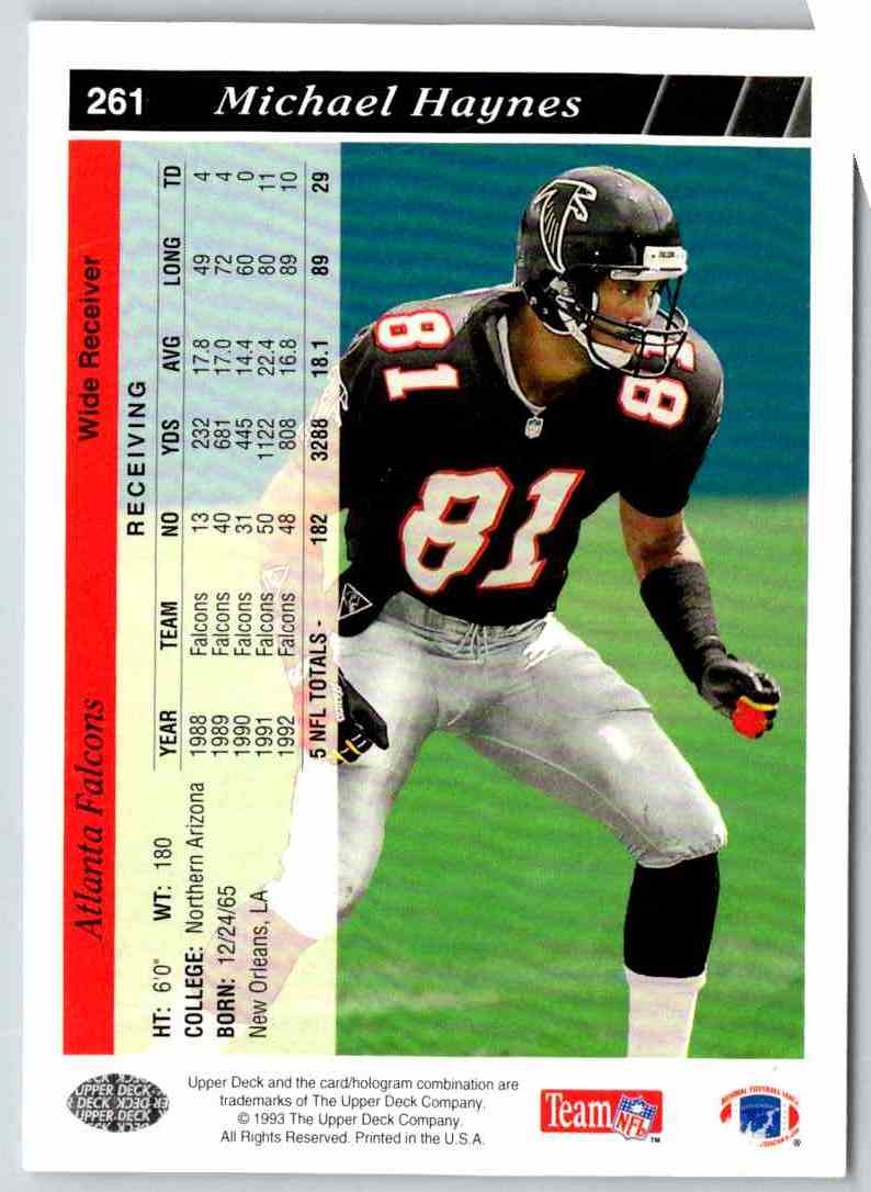 1991 Upper Deck Michael Haynes