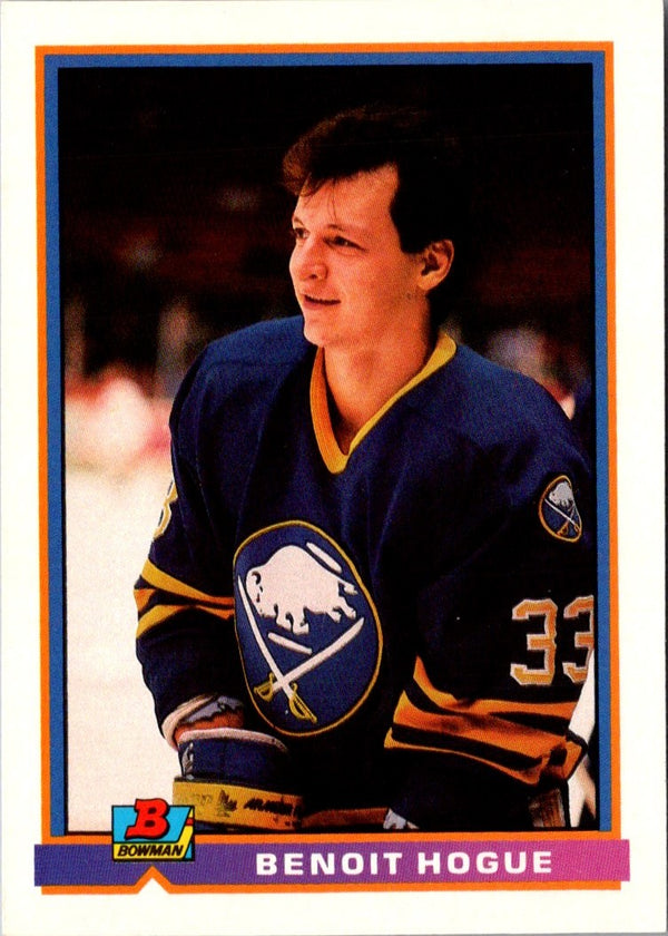 1991 Bowman Benoit Hogue #38
