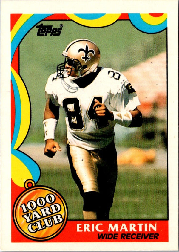 1989 Topps 1000 Yard Club Eric Martin #16