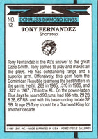 1988 Diamond Kings Tony Fernandez #12
