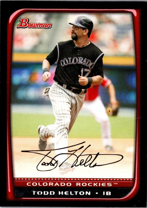 2008 Bowman Todd Helton #8