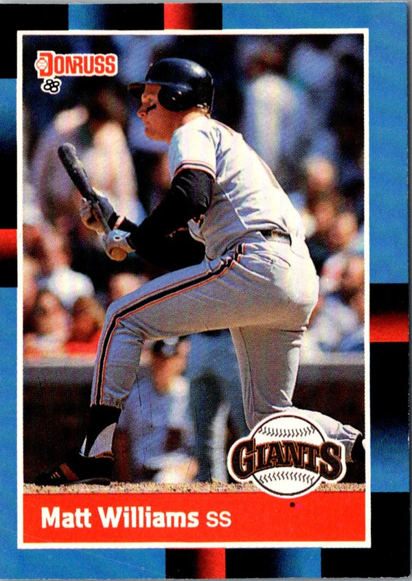 1988 Donruss Matt Williams #628 Rookie