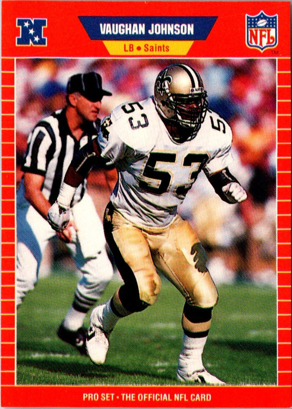 1989 Pro Set Vaughan Johnson #469 Rookie