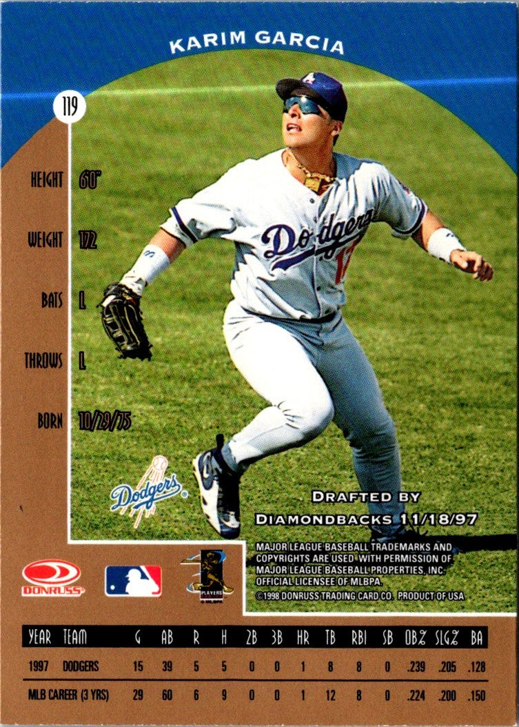 1998 Donruss Preferred Karim Garcia