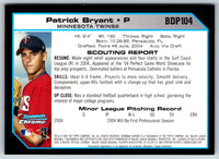 2004 Bowman Chrome Draft Picks & Prospects Pat Bryant #BDP104 Rookie