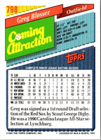 1993 Topps Gold Greg Blosser #798