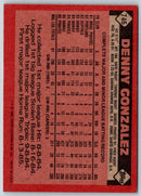1986 Topps Denny Gonzalez