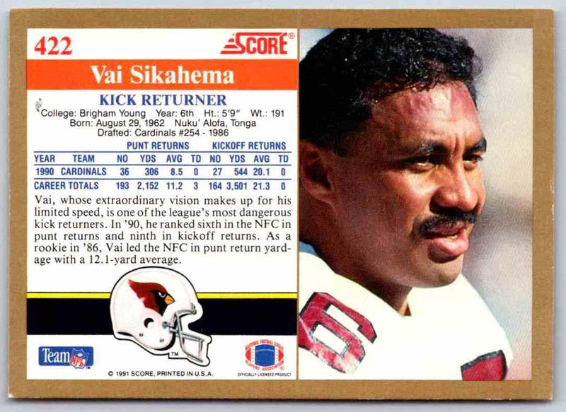 1991 Score Vai Sikahema