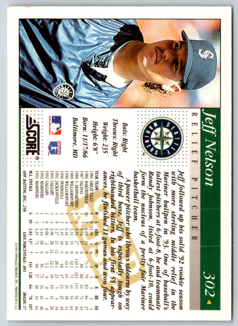 1994 Score Jeff Nelson