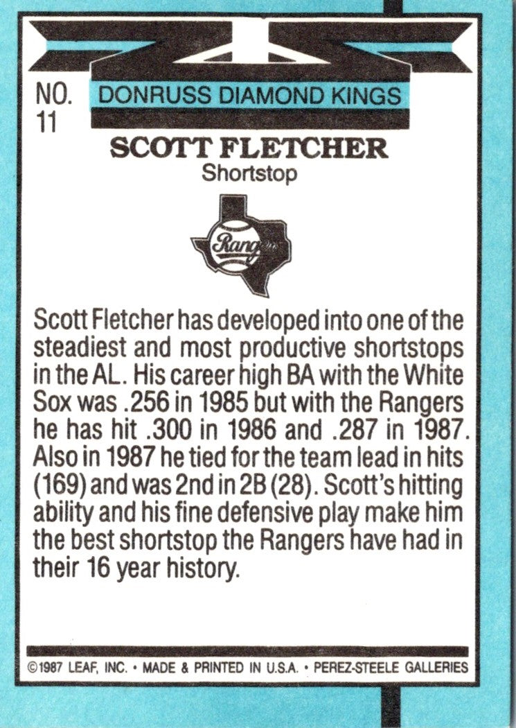 1988 Diamond Kings Scott Fletcher