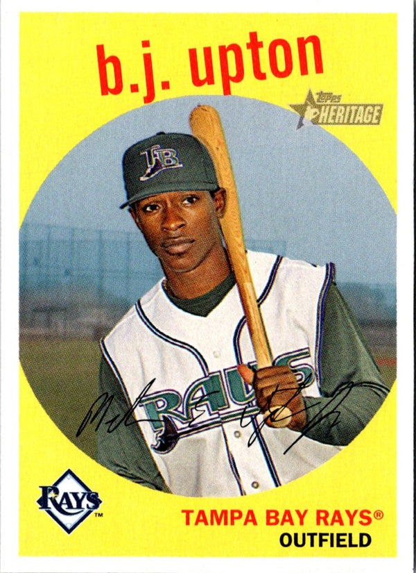 2008 Topps Heritage B.J. Upton #258