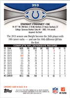2012 Topps Dwight Freeney #353