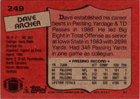 1985 Topps Dave Archer #249