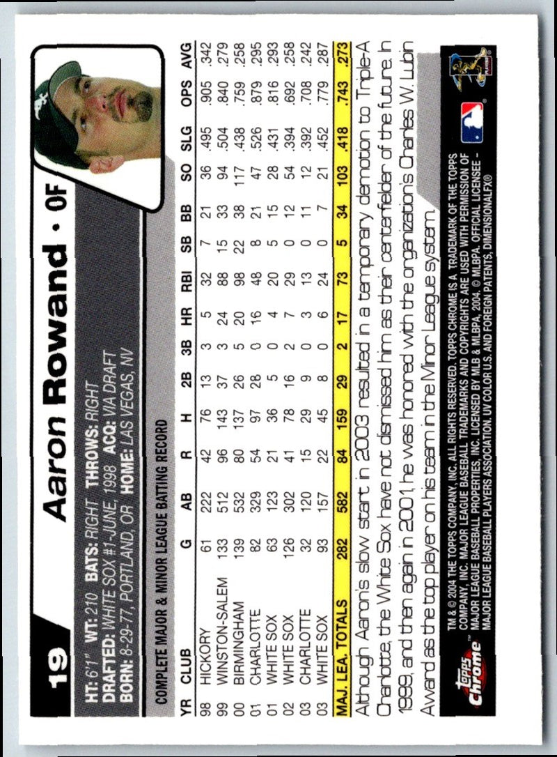 2004 Topps Aaron Rowand