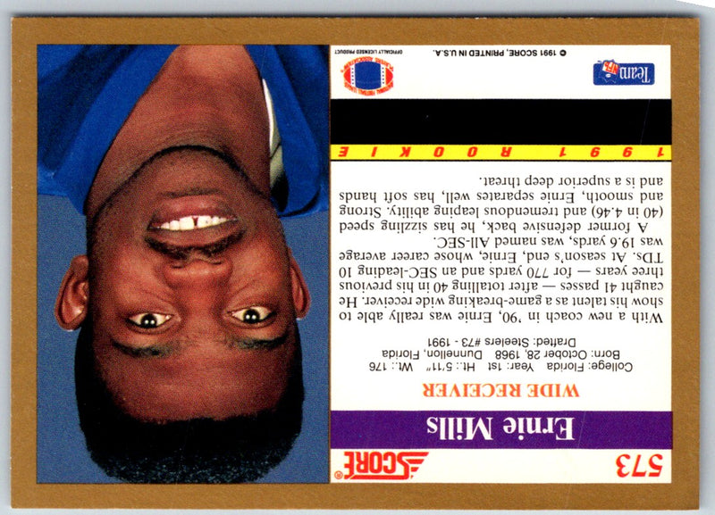1991 Score Ernie Mills