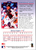 2001 Donruss Studio Javy Lopez #125