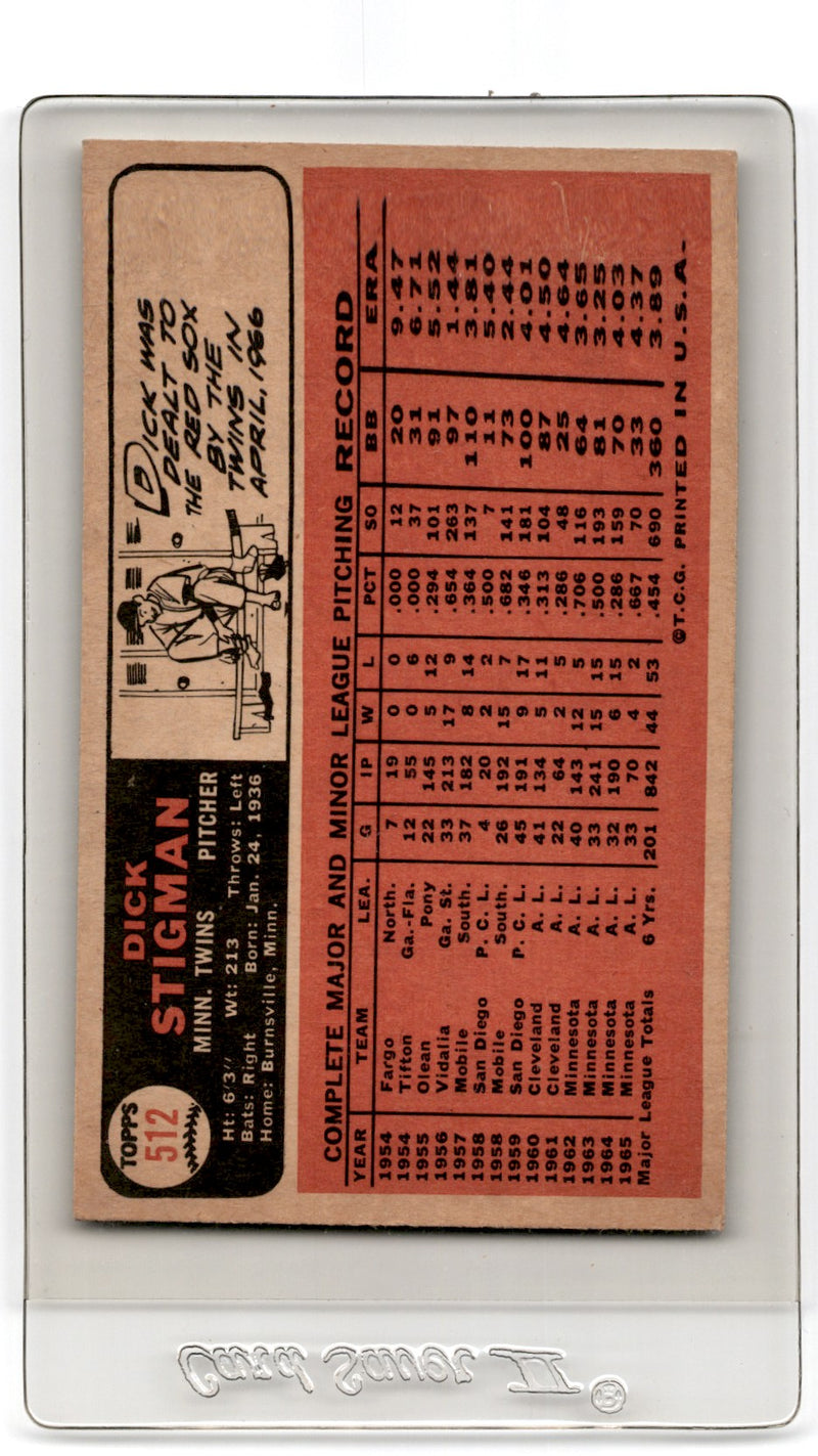 1966 Topps Dick Stigman