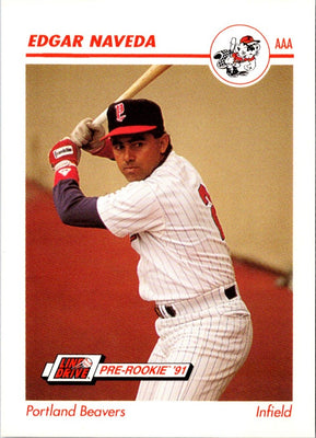 1991 Line Drive AAA Edgar Naveda #413