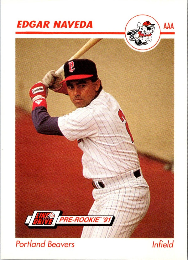 1991 Line Drive AAA Edgar Naveda #413