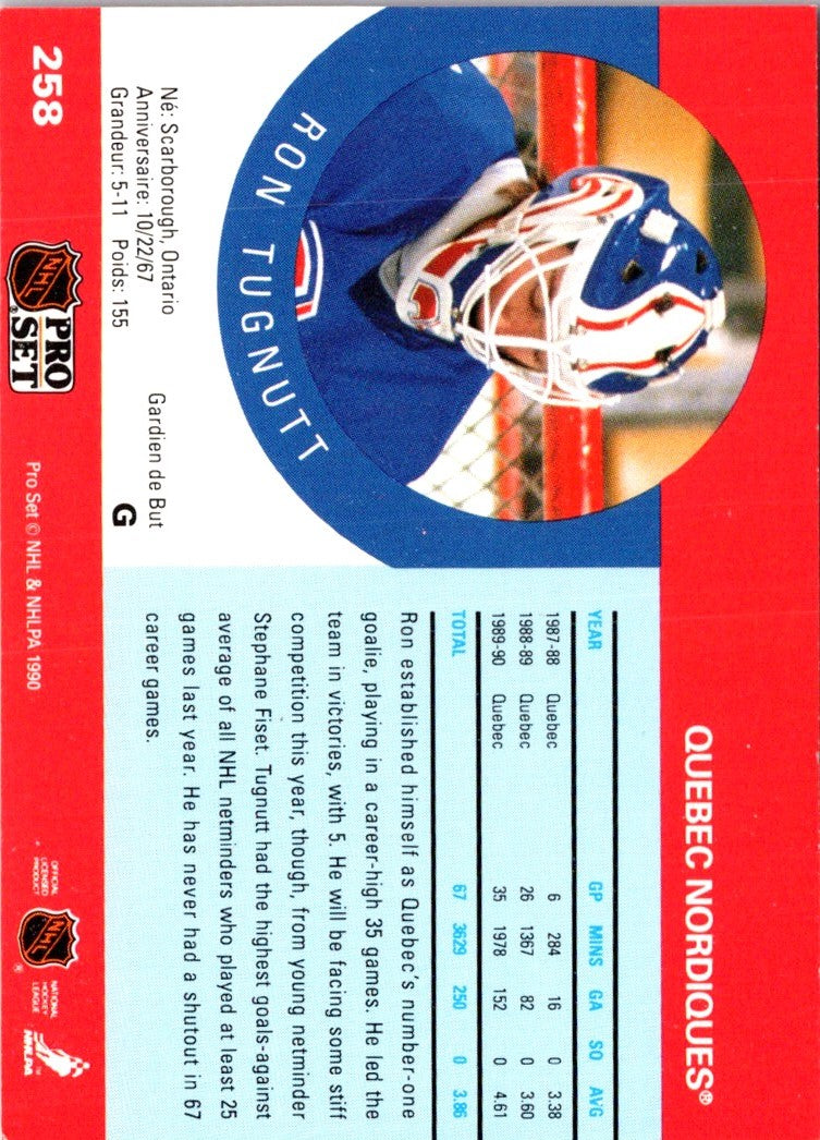 1990 Pro Set Ron Tugnutt