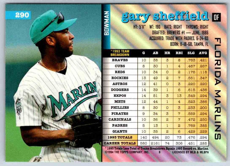 1994 Bowman Gary Sheffield