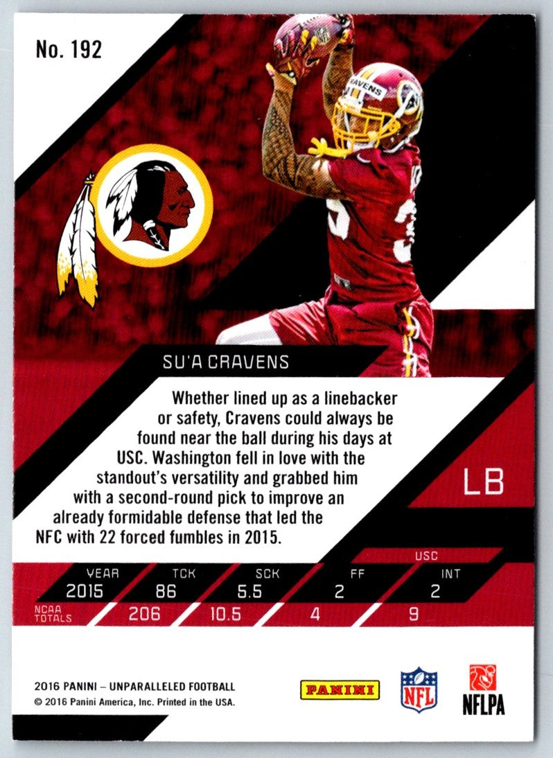 2016 Panini Su'a Cravens