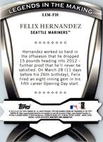 2012 Bowman Chrome Legends In The Making Die Cuts Felix Hernandez #LIM-FH