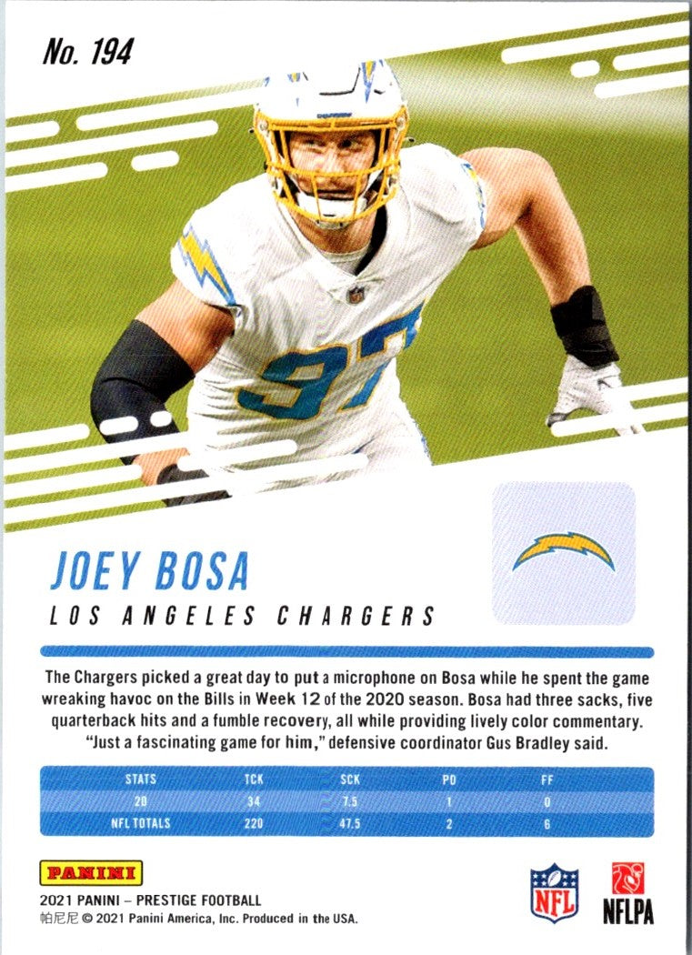 2021 Panini Prestige Joey Bosa