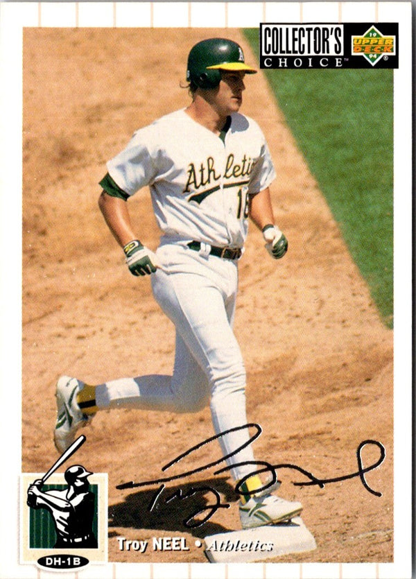 1994 Collector's Choice Troy Neel #215 Silver Signature