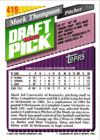 1993 Topps Mark Thompson #419 Rookie