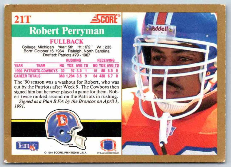 1991 Score Robert Perryman