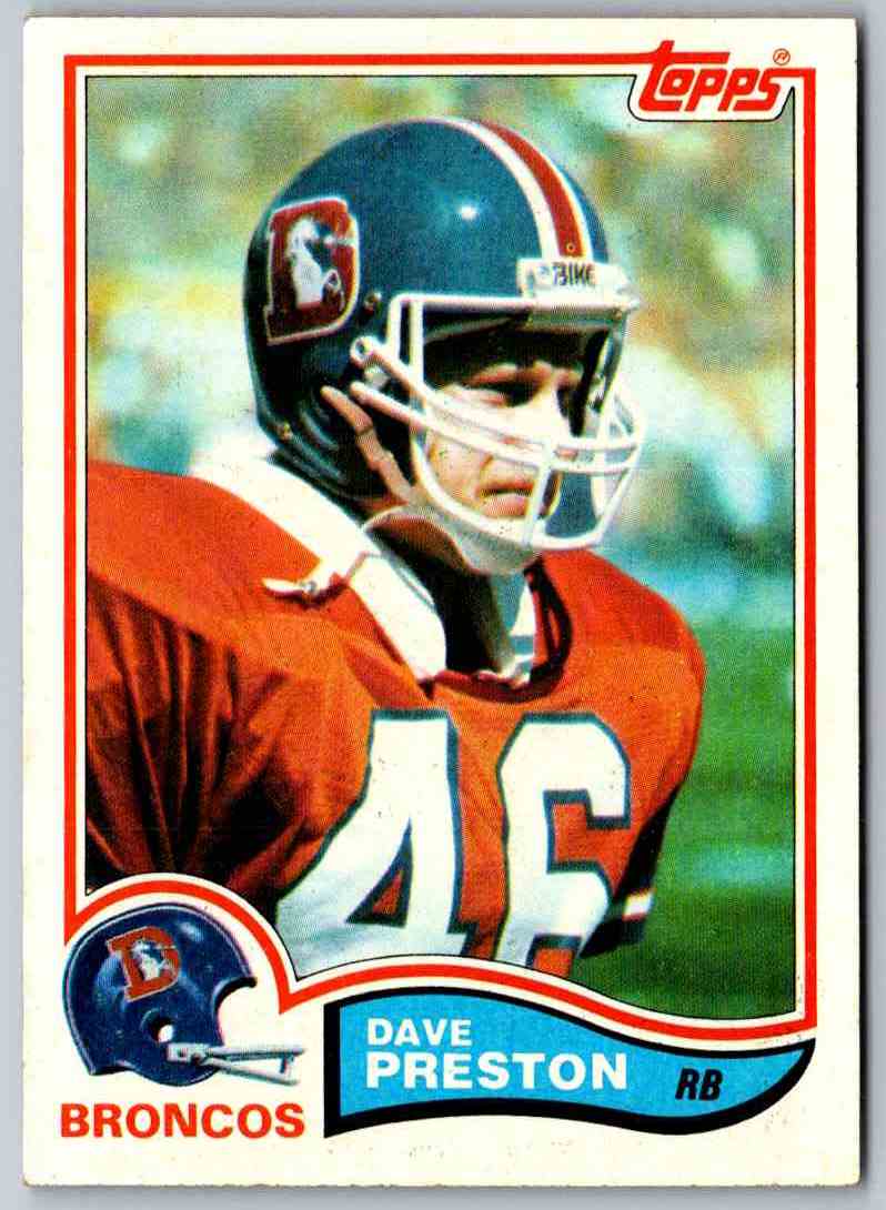 1982 Topps Dave Preston