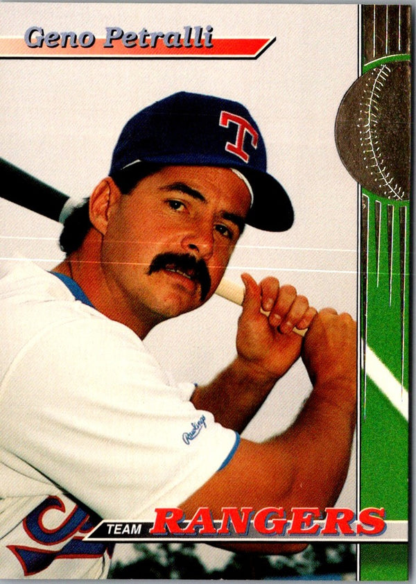 1993 Stadium Club Texas Rangers Geno Petralli #22