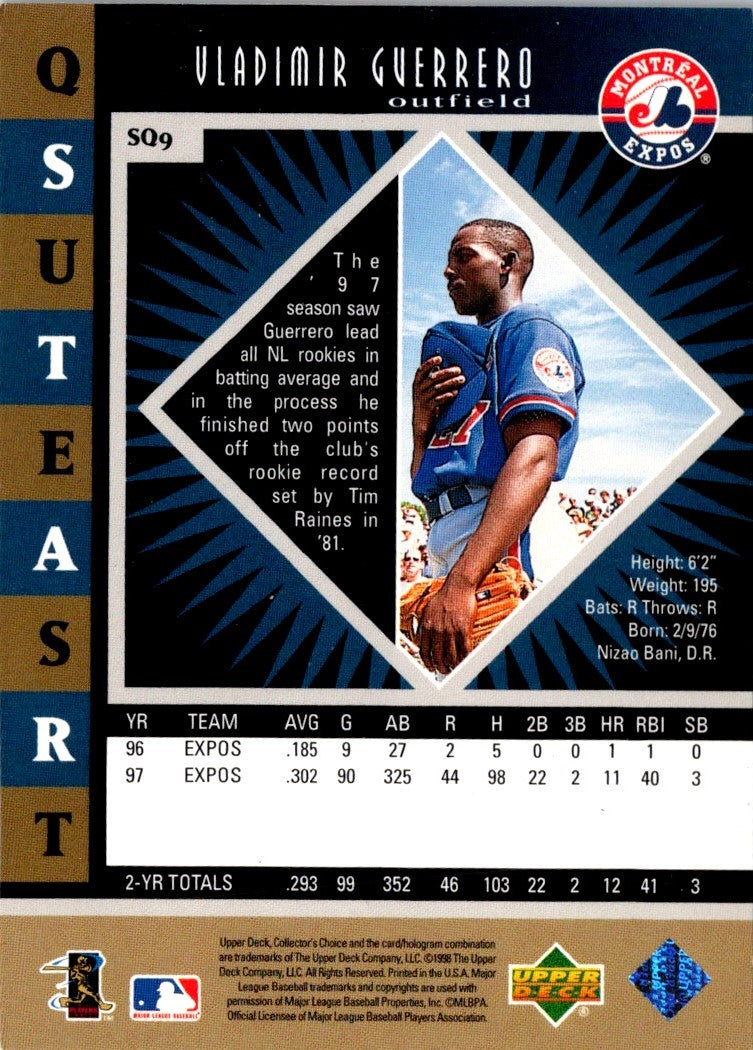 1998 Collector's Choice StarQuest Double Vladimir Guerrero