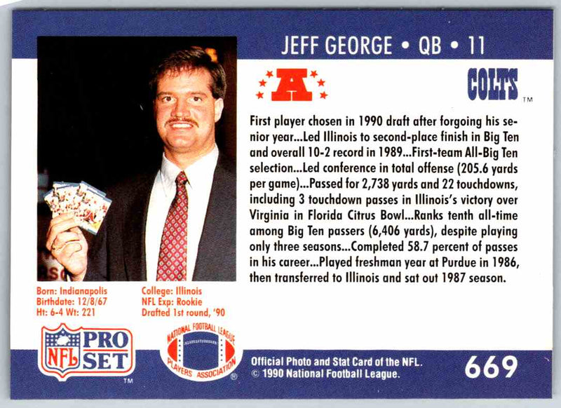 1990 Proset Jeff George