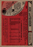 1980 Topps Joe Lavender