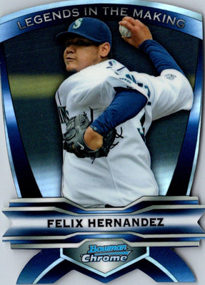 2012 Bowman Chrome Legends In The Making Die Cuts Felix Hernandez #LIM-FH