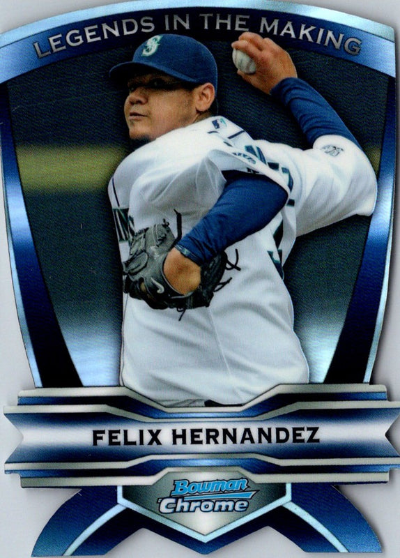 2012 Bowman Chrome Legends In The Making Die Cuts Felix Hernandez #LIM-FH