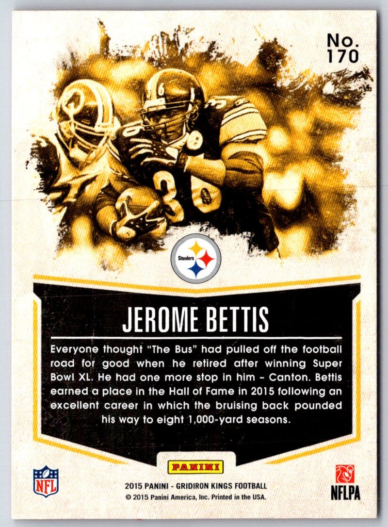 2015 Panini Gridiron Kings Jerome Bettis