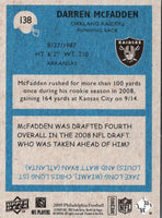 2009 Upper Deck Darren McFadden #138