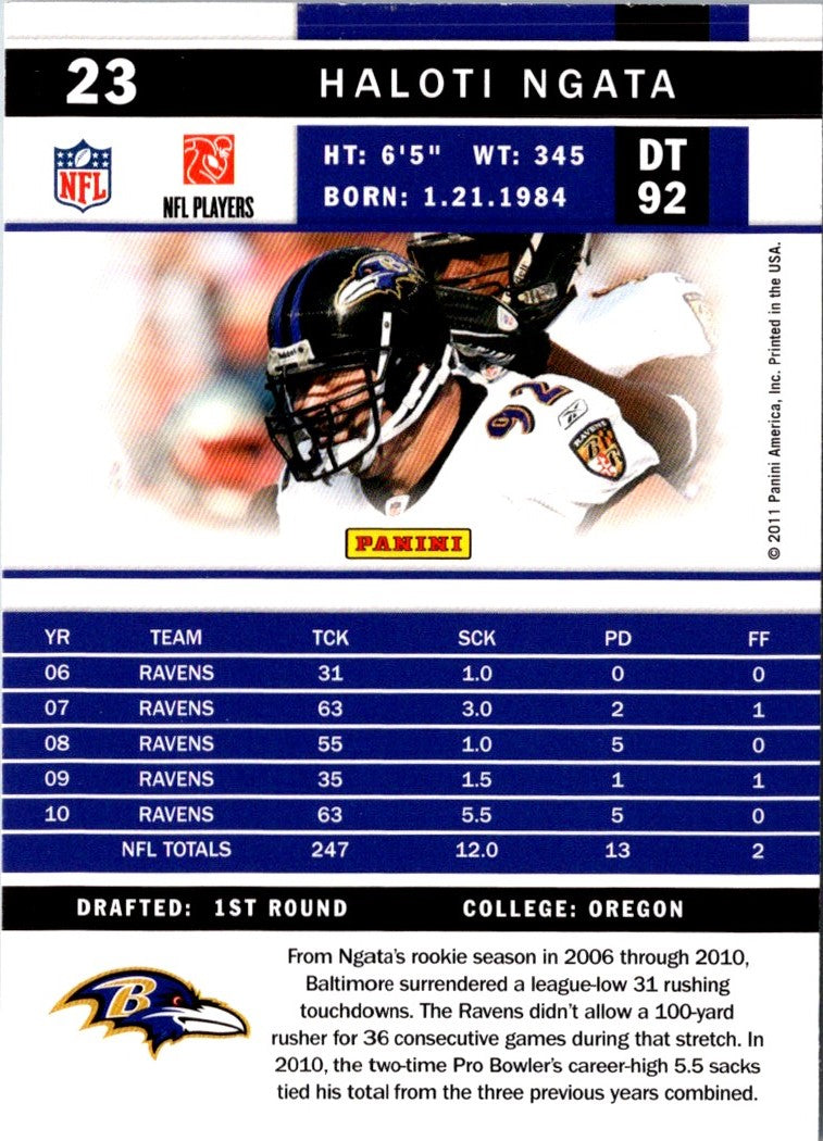 2011 Score Haloti Ngata