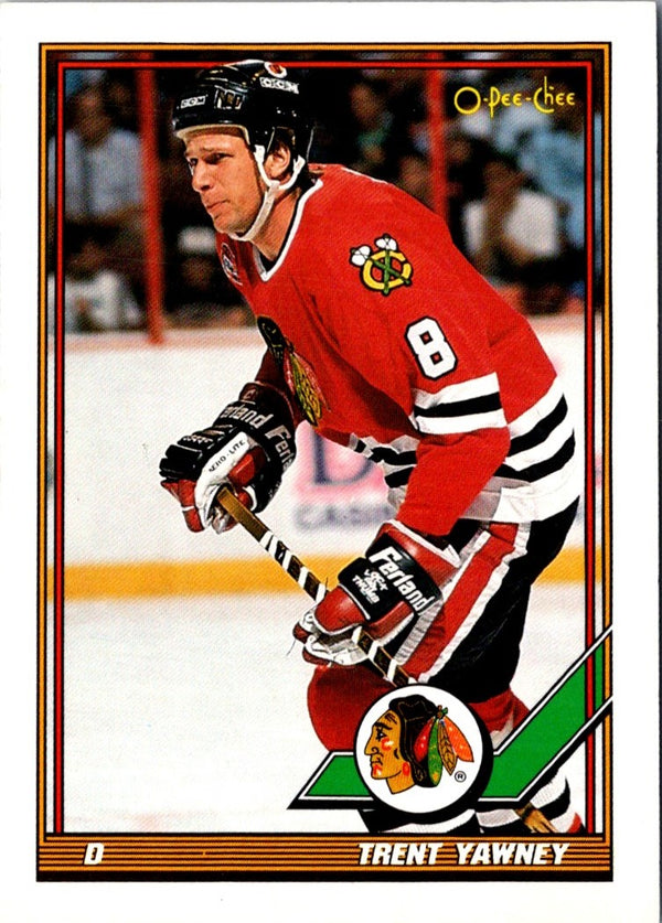 1991 O-Pee-Chee Trent Yawney #255