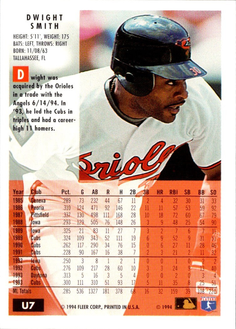 1994 Fleer Update Dwight Smith