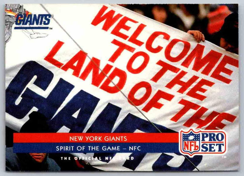 1992 Proset New York Giants