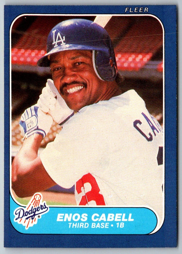 1986 Fleer Enos Cabell #126