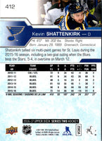 2017 Upper Deck Kevin Shattenkirk #412